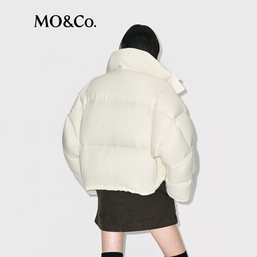 MO&Co. Qin Lan's same style goose down jacket, light and warm roaming series, Moanke off-white XS /155