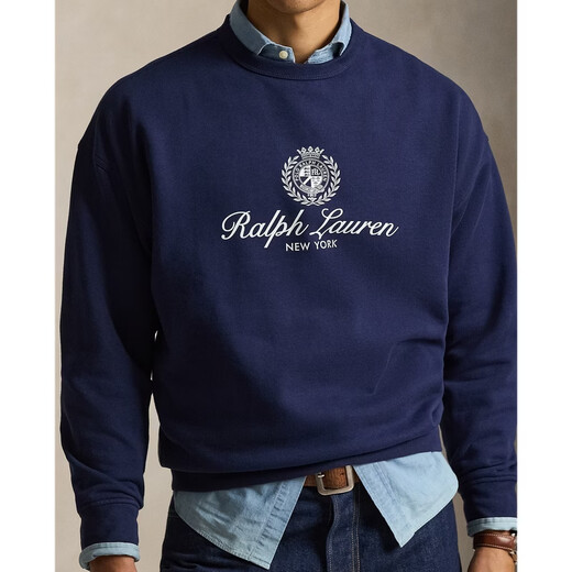Polo Ralph Lauren Men's Spring 26 Loose Fit Graphic Sweatshirt RL100675 410-Dark Blue L
