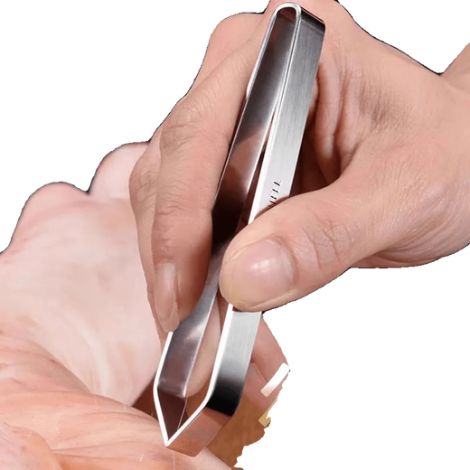 Tuojin pig hair clip hair puller pig hair pliers chicken feather duck feather fish bone pliers beard kitchen stainless steel garlic peeling clip 1 thickened oblique stainless steel garlic peeler