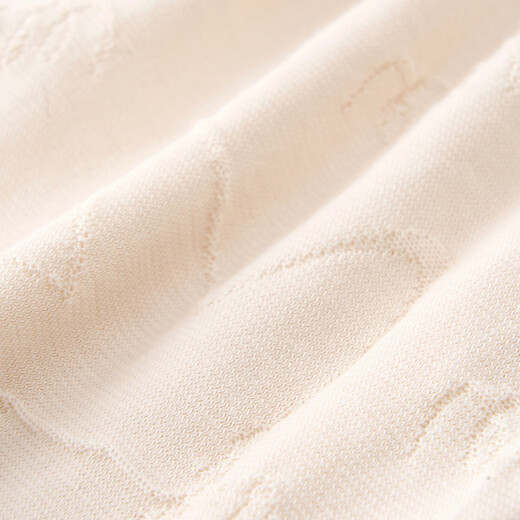 Tongtai (TONGTAI) baby jumpsuit summer thin pure cotton newborn cute clothes baby outing jacquard rompers apricot 59cm