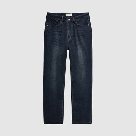 Jiumuwang Jeans Men's 26 Spring New 3A Antibacterial High Elastic Pants Shopping Mall Same Style Slim Version + Badge Blue + DP5640112 33 Sizes 175/84A (2.55) Foot 85cm