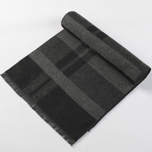 Shijanu men's warm scarf black and gray winter gift main picture YM022