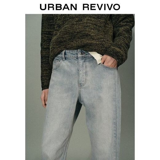 UR Urban urban series 2026 spring new men's washed denim trousers UMU860004 blue 29