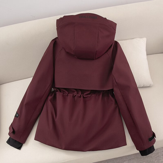 Sibaishe 90 velvet hooded down jacket for women 2025 winter new style fashionable new year style long-sleeved contrast coat