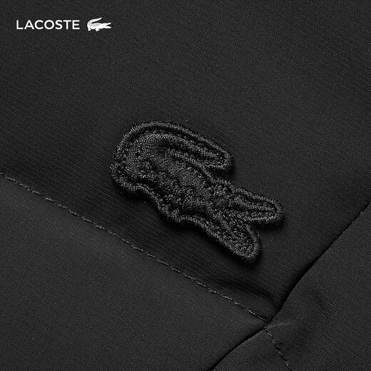 LACOSTE French crocodile women's fashion casual solid color versatile goose down jacket | BF0707 031/black M 38 /165