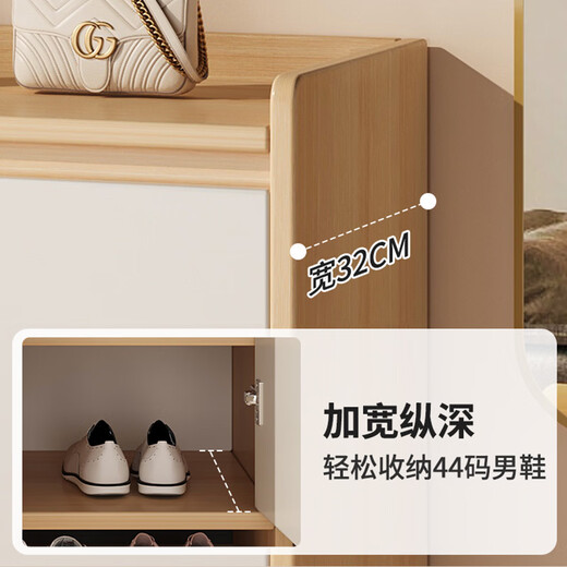 SPERMEK Shoe Cabinet Entry Cabinet Storage Cabinet One Wall Corridor Corridor Shoe Rack New 2025 Porch Storage Cabinet Lin Di Same Style 100*32*100CM