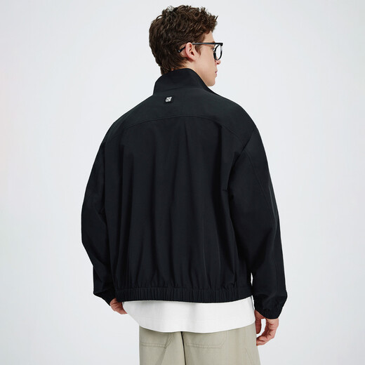 NVG YOUNG Italian small sailing stand collar jacket men's spring new casual versatile loose embroidered LOGO top