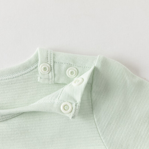 DAVE&BELLA Newborn Romper 2026 Spring New Antibacterial and Anti-mite Jumpsuit for Baby Girl One-piece Bodysuit for Boy Baby Triangle Harness Green Ready in Stock 59cm (Recommended Height 52-59cm)