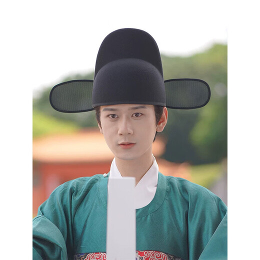 Hanzhaige Wuyixiang Ming-made black gauze hat Hanfu hat men's Ming Dynasty official hat ancient style first clothes deformation and easy recovery black adult one size fits all (head circumference 56-60cm)