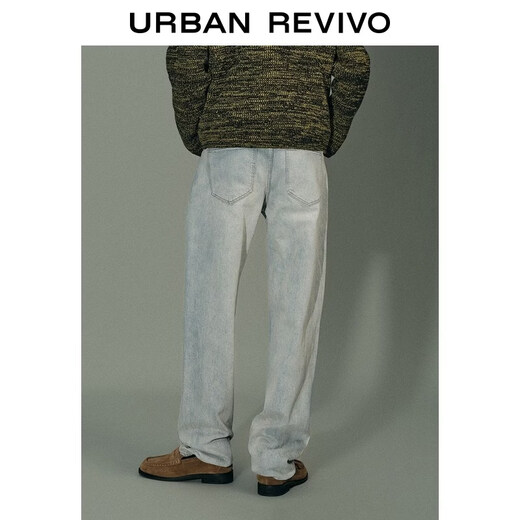 UR Urban urban series 2026 spring new men's washed denim trousers UMU860004 blue 29