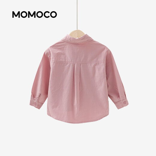 Mamie Maka (MOMOCO) children's shirt men's 26 spring fashionable children's shirt pink 110