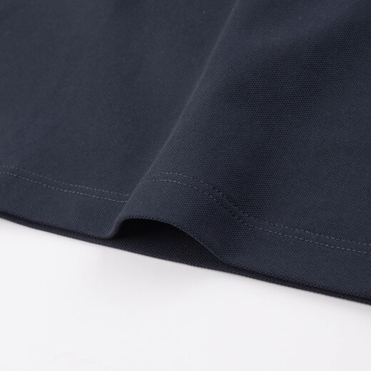 Hush Puppies Children's Clothing Children's Boys 2026 Spring and Summer New Classic Plaid Casual Comfortable Contrast Color Short-Sleeved Polo Shirt Navy Blue 120 cm