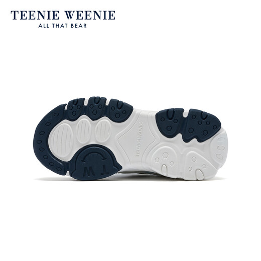 Teenie Weenie children's shoes children's sports shoes 2026 new boys running shoes girls lightweight wear-resistant casual dad shoes TW6605015 navy blue 35