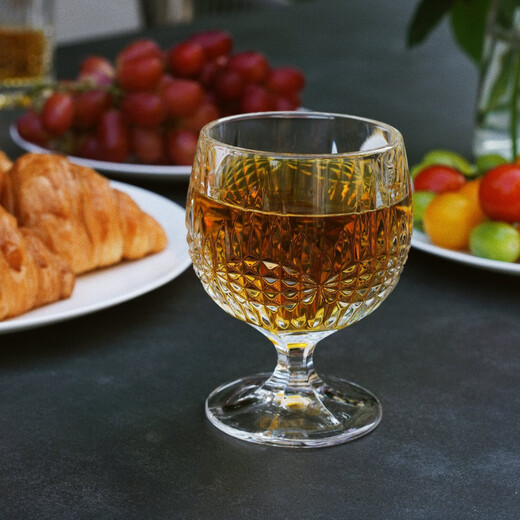 BOHEMIA Czech imported crystal glass light luxury whiskey glass brandy glass household high-end foreign wine glass glass VIBES Will | Brandy glass 250ml two gift boxes