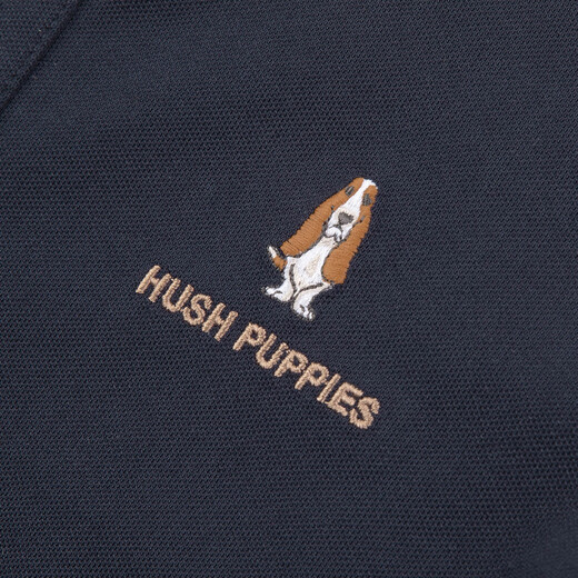 Hush Puppies Children's Clothing Children's Boys 2026 Spring and Summer New Classic Plaid Casual Comfortable Contrast Color Short-Sleeved Polo Shirt Navy Blue 120 cm