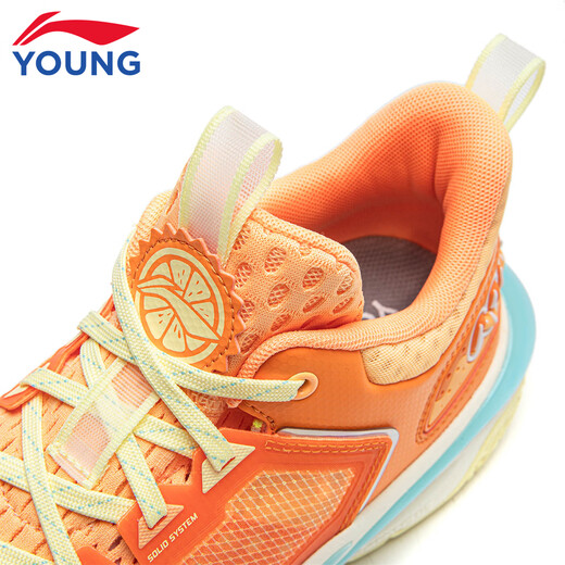 Li Ning children's shoes children's basketball shoes for boys and girls 26 spring new mesh breathable shock-absorbing support stable wear-resistant sports shoes