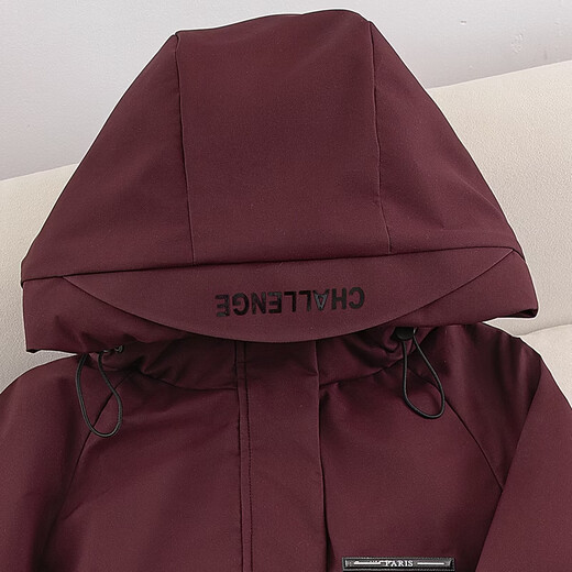 Sibaishe 90 velvet hooded down jacket for women 2025 winter new style fashionable new year style long-sleeved contrast coat