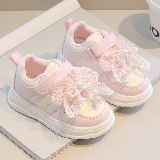 Dr. Jiang Girls' Shoes 2025 New Spring Soft Sole Casual Pink_Foot Length+1=Inner Length 28_Inner Length 17.3cm