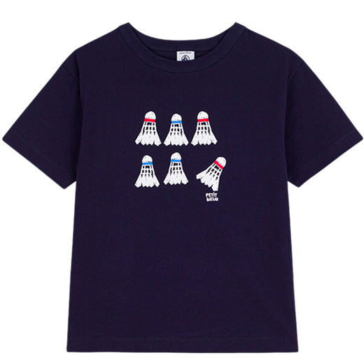 PETIT BATEAU 2026 spring and summer new product French sailing children's clothing children's casual T-shirt A0FTP dark blue A0FTP03 one size 130cm