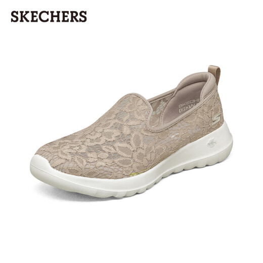 Skechers Summer Slip-On Walking Shoes Women's Breathable Lace Mesh Lazy Shoes Casual Soft Sole Shoes 896020
