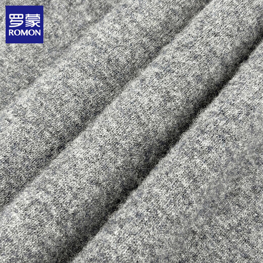 ROMON 100% wool pure wool sweater for men 2025 autumn and winter new warm men's knitted sweater men's sweater medium gray 2XL 180 (recommended weight 145-160Jin Jin equals 0.5 kg)