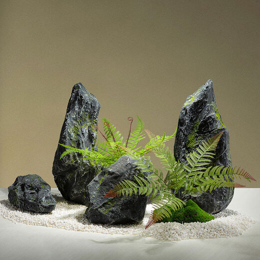 Simulated stone, fiberglass, fake stone props, photo-taking ornaments, Internet celebrity window landscaping, rockery carving stage, Shanlingyunmei