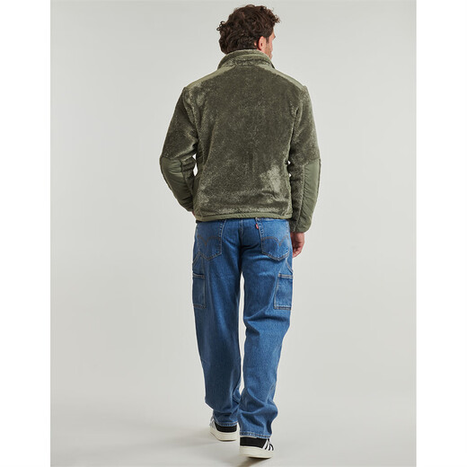 NAPAPIJRI Men's Jacket Outdoor Casual Fleece Stand Collar Young and Middle-aged Jacket Army Green 2026 New Sweatshirt Top Men's Green S (EU)