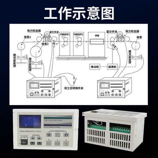 Automatic constant tension controller ZZX-B-00 automatic constant tension controller magnetic powder ZXT-B-00 Zhongxing pressure sensor