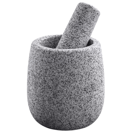 Fantasy grinder, stone mortar, stone-made garlic mortar, medicine jar, garlic press, garlic clamp, garlic press, sesame white small size with lid