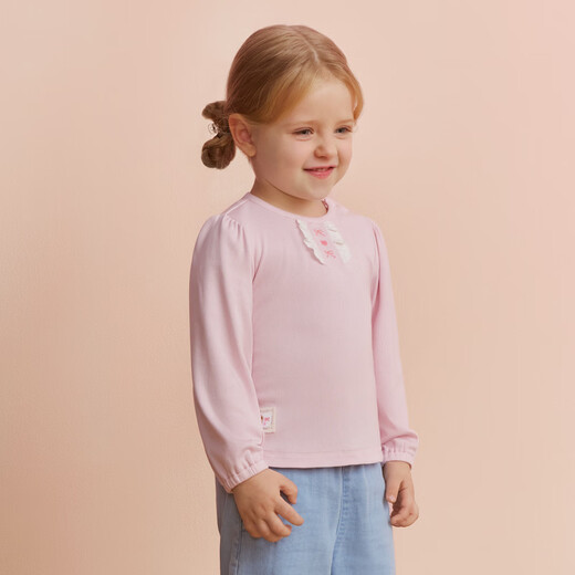 PawinPaw cartoon bear children's clothing 26 spring and summer new baby girl children's long-sleeved T-shirt cute and sweet