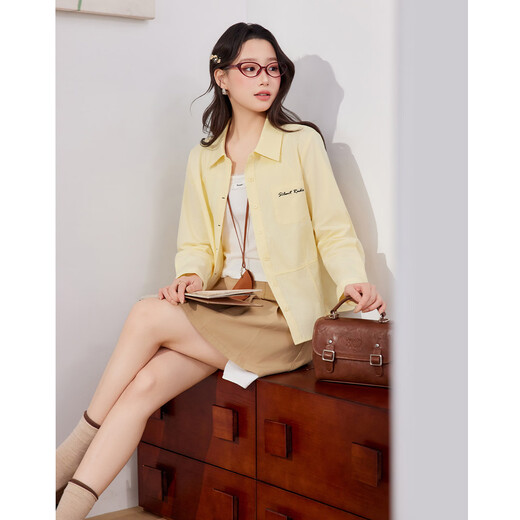 IEF/Aiyifu 2026 Spring New Korean Style Commuting Casual Style Shirt Exclusively for Little People