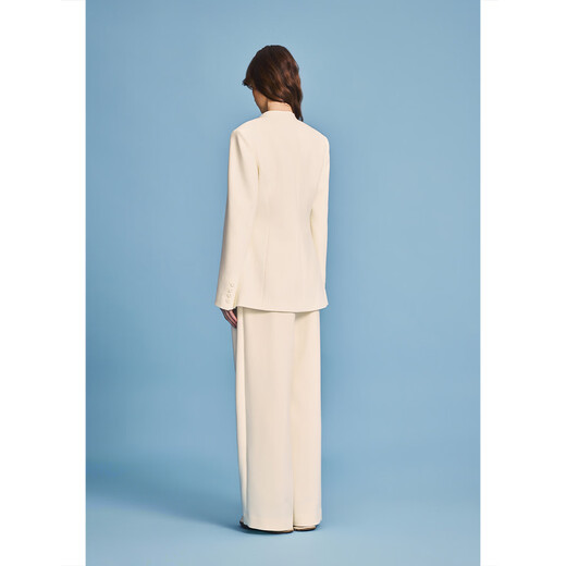 Psalm (PSALTER) Elite Loose PSALTER Psalm Collarless One-Button Blazer Women's 2026 Spring New Cream White S