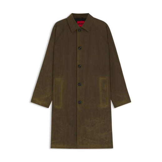 BOSS men's jacket windproof warm batik cotton daily commuting windbreaker casual light green one size fits all | XXLARGE