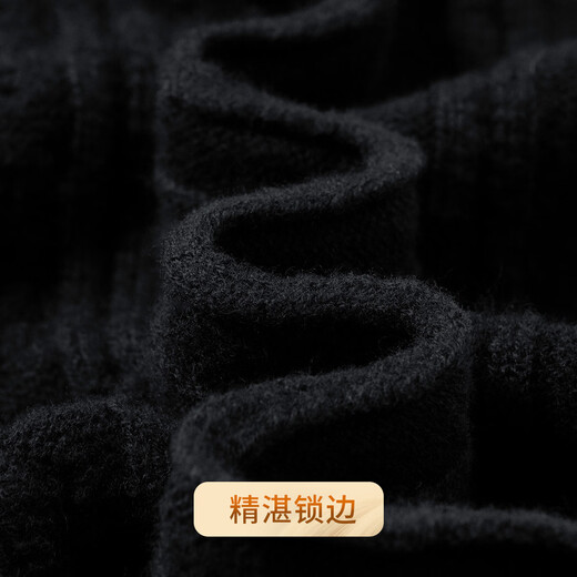 Rich 100% pure sheep wool 420G thickened warm sweater winter men's velvet thick cable-knit round neck men's wool sweater