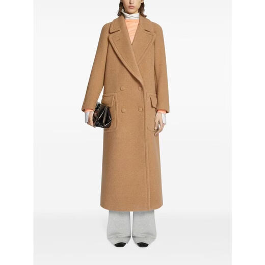 Женское пальто DRIES VAN NOTEN, теплое и ветронепроницаемое длинное осеннее и зимнее пальто для поездок на работу, простой цвет, один размер подходит всем | С