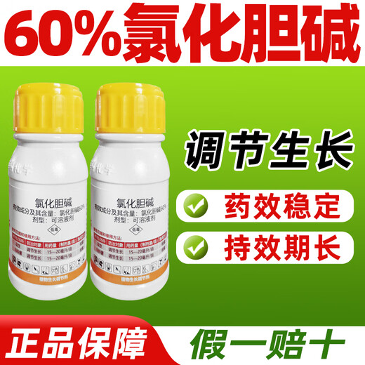 Shuofang 60% Choline Chloride Plant Growth Regulator Peanut Potato Growth Regulator Agricultural Genuine Drug 100g*2 Bottles Store Hot Sale