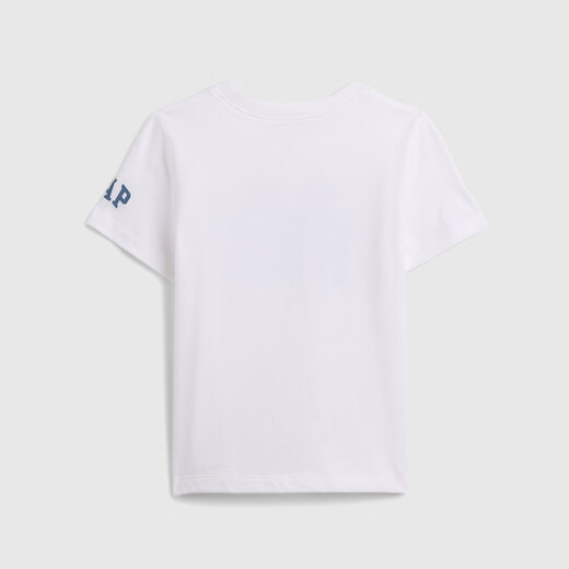GAP (GAP) Boys 2026 Spring New Logo Cotton Cartoon Print Short Sleeve T-shirt Children's Clothing US Version 870479