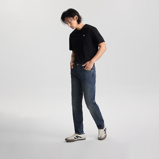 Lee Zhang Linghe endorses the new spring and summer 26 lightweight 731 comfortable tapered jeans dark blue men's trend dark blue 34