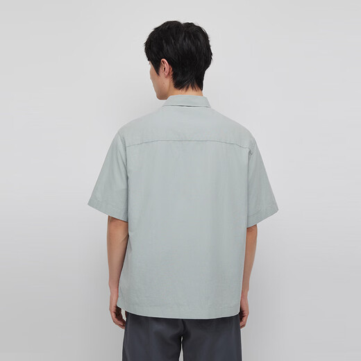 Hotwind 2026 summer new men's cotton and linen short lining 63 green white S