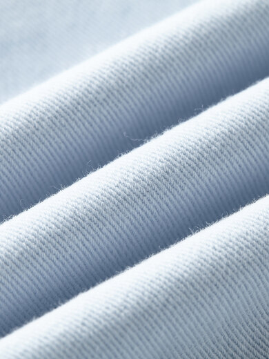 BONELESS Harrington detachable collar jacket basic versatile loose metal iron brand washed simple lapel jacket light blue S