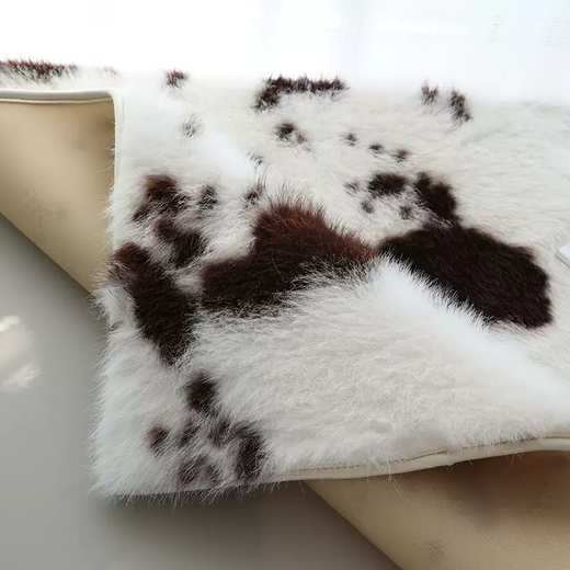 Yusenyi 2025 new bay window mat window sill mat fox plush bay window mat master bedroom balcony mat customizable tatami mat white imitation fox fur silicone bottom 70x180cm
