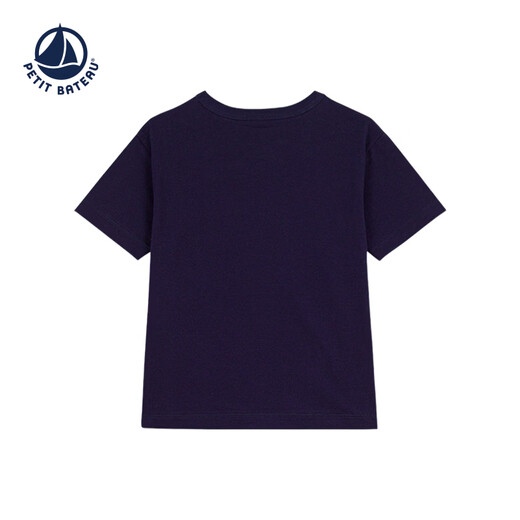 PETIT BATEAU 2026 spring and summer new product French sailing children's clothing children's casual T-shirt A0FTP dark blue A0FTP03 one size 130cm