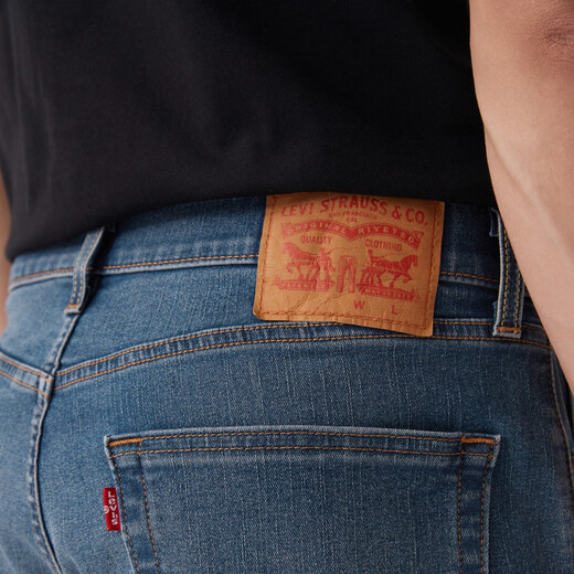 Levi's 25th autumn and winter new men's American 505 standard straight jeans light blue 34 (32)