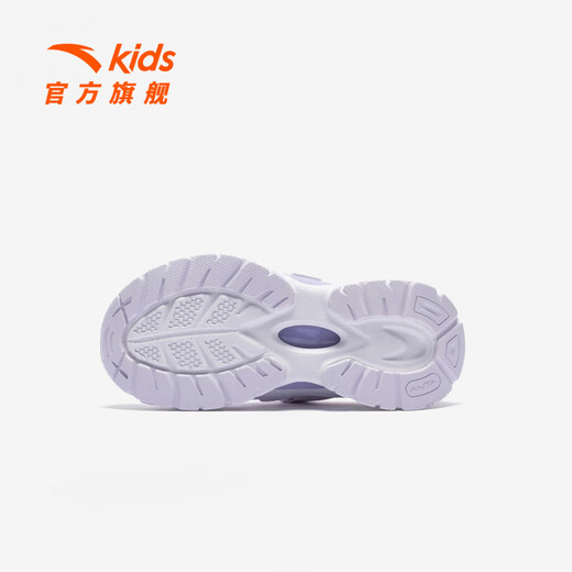 ANTA Children's Beach Shoes Little Girl Mary Jane 322629980 Misty Purple/Anta White-3 31