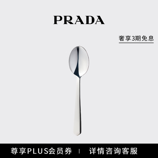 PRADA/Prada gift serving spoon gray white steel color