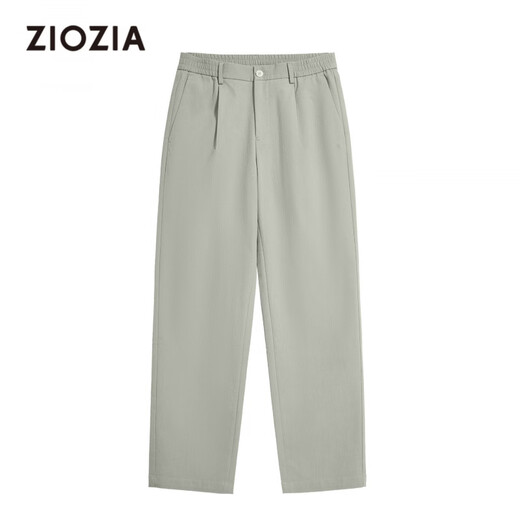 ZIOZIA textured commuting men's 26 spring comfortable tapered version casual trousers for middle-aged and young people khaki M 170/78A