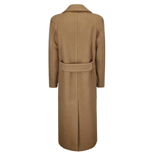 Женское пальто DRIES VAN NOTEN, теплое и ветронепроницаемое длинное осеннее и зимнее пальто для поездок на работу, простой цвет, один размер подходит всем | С