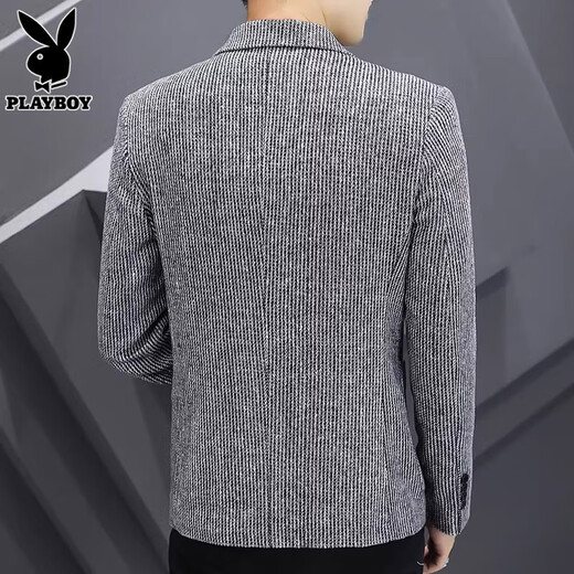 Playboy Suit Men's Corduroy Small Suit Men's Korean Casual Top Autumn and Winter Slim Jacket 2183 Khaki M 90-110Jin Jin is equal to 0.5 kg