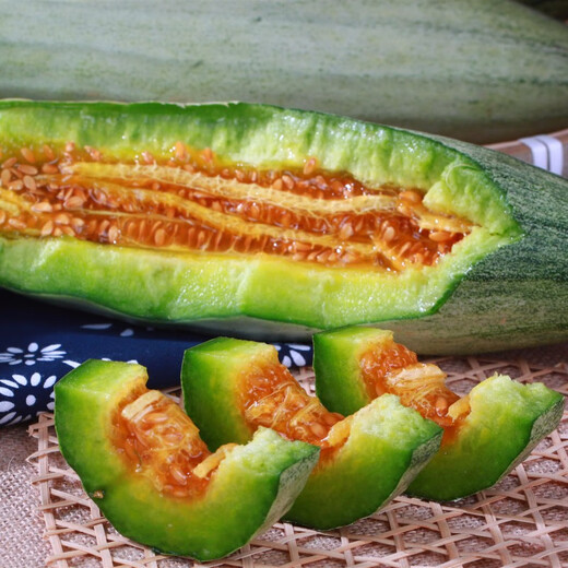 Zhongke Maohua vegetable, melon and fruit seeds, crispy croissant, crispy melon seeds, super sweet croissant honey, crispy muskmelon seeds, gray and white skin, Maohua croissant honey, preferred 300 capsules/bag