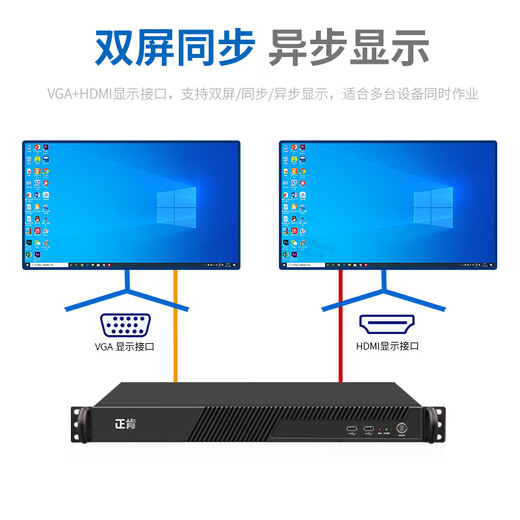 Zhengken IPC-1100 ordinateur industriel 1U monté en rack double port réseau port série Core i3i5i7 petit serveur 11e génération contrôle de température personnalisable RS232/485 6e génération i7 6700 4 cœurs 8 threads 3,4 G 16 Go de mémoire 丨 256 Go SSD + 1 To mécanique
